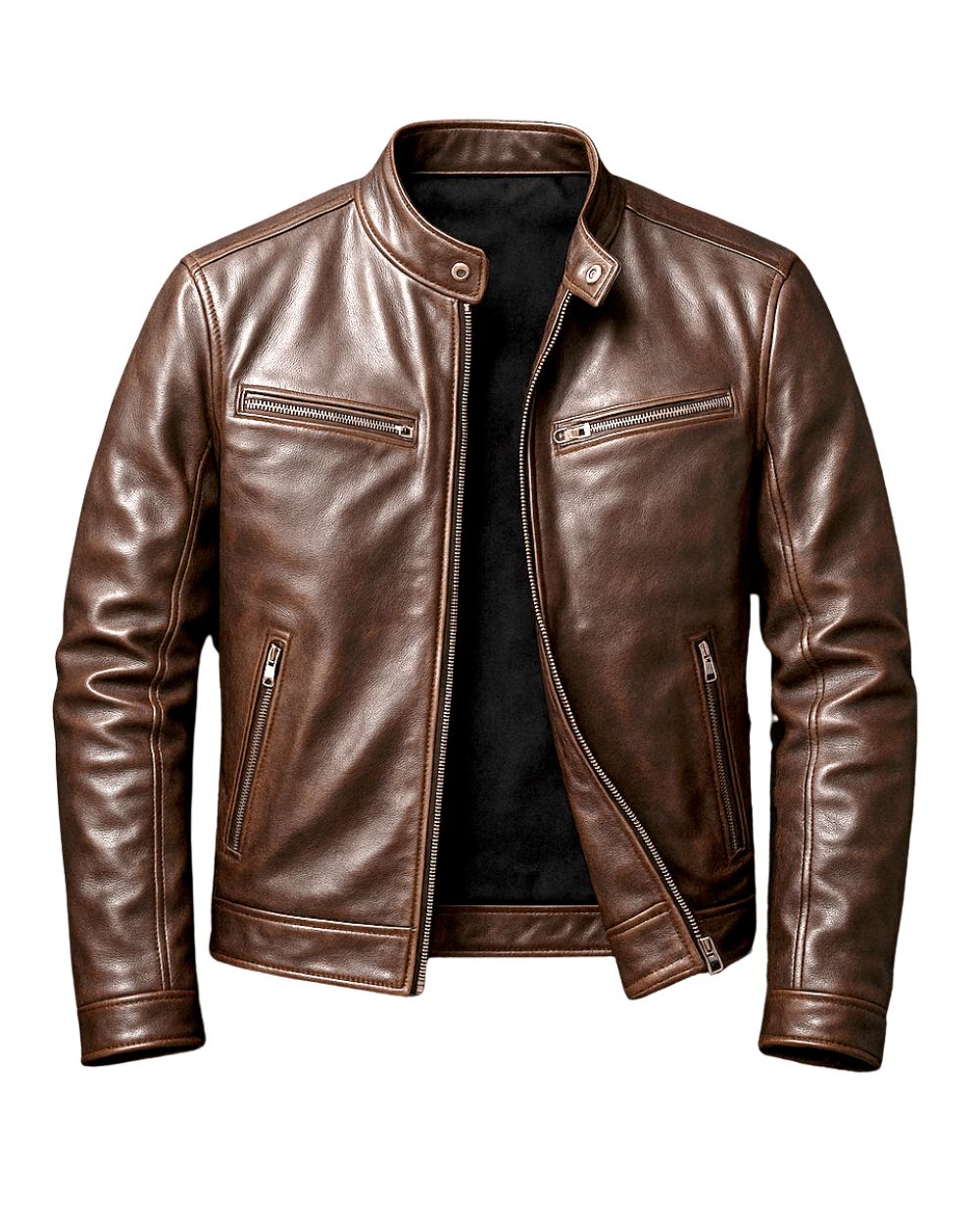 Vintage-Lederjacke