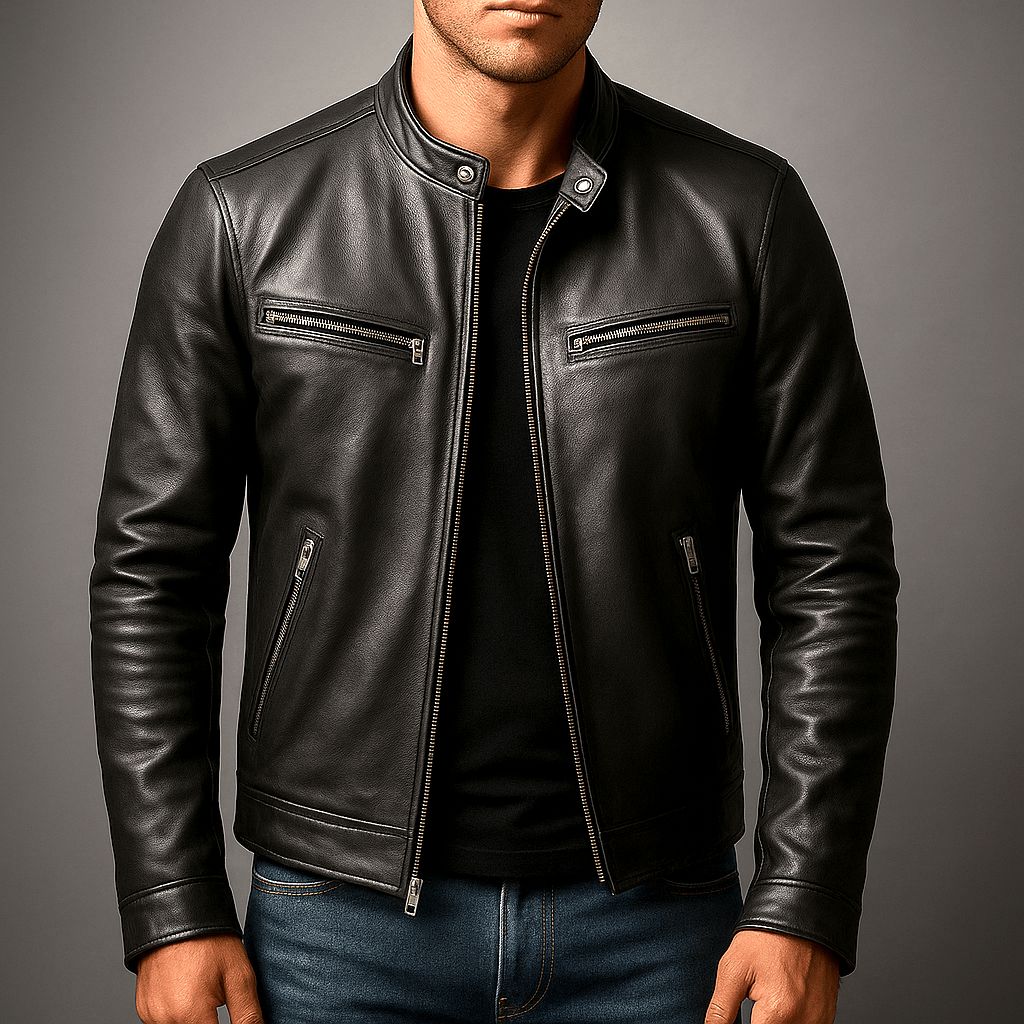 Vintage-Lederjacke
